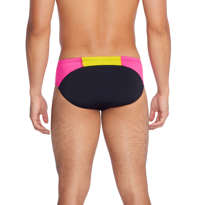 Speedo Colorblock One Brief pink back