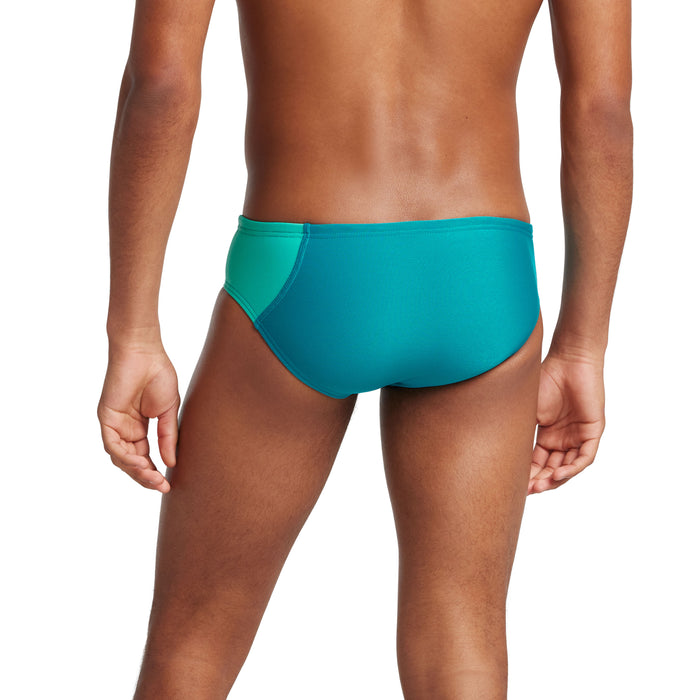 Speedo Colorblock One Brief teal back
