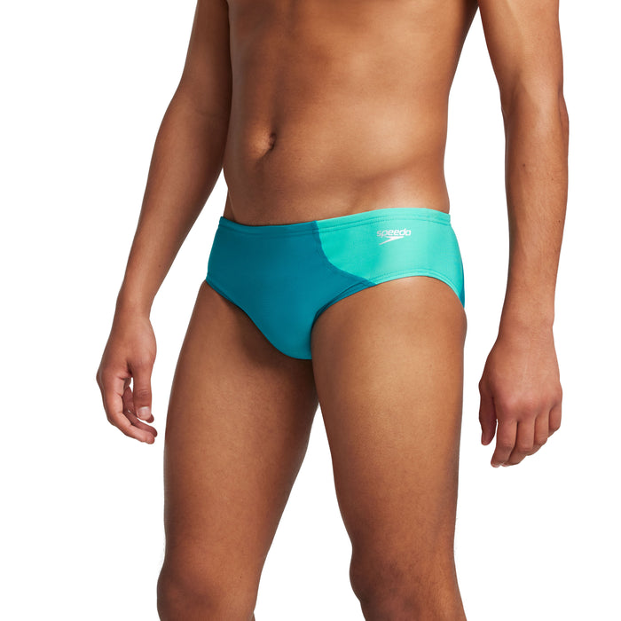 Speedo Colorblock One Brief teal side