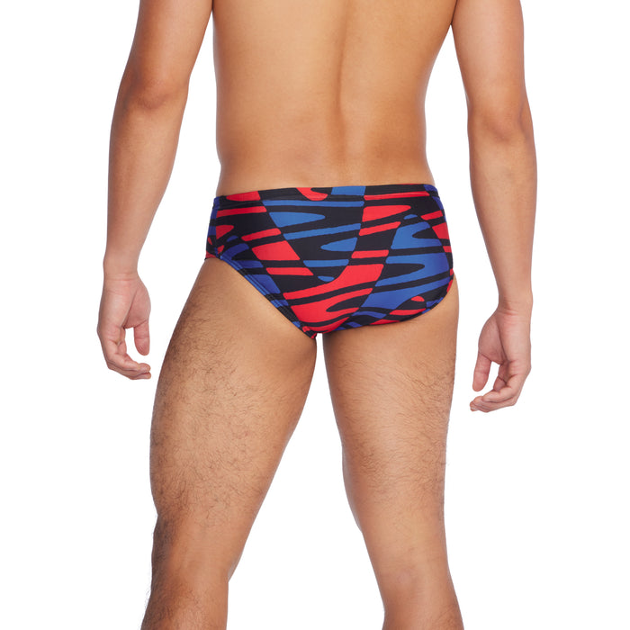 Speedo Disco Boom Brief red white blue back