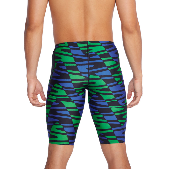 Speedo Disco Boom Splice Jammer green blue back