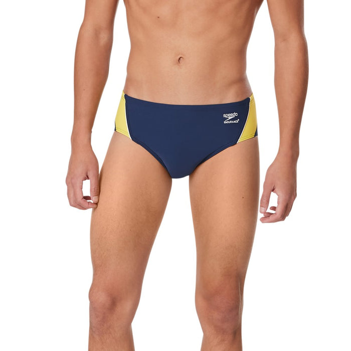 Speedo Endurance+ Launch Splice Brief navy gold