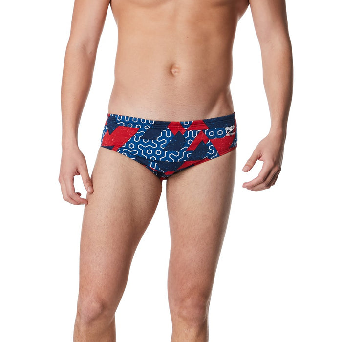 Speedo Endurance+ Ruse Blocks Brief navy red
