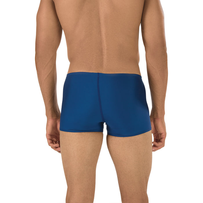 Speedo Endurance+ Solid Square Leg navy back