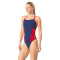 Speedo Endurance+ Spark Splice Flyback navy red