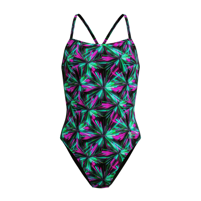 Speedo Firework Burst Printed V-Back 2.0 front