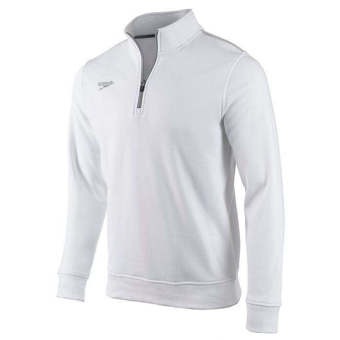 Speedo Fleece Quarter Zip white