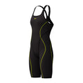 Speedo Hyperspark Open Back Kneeskin black front