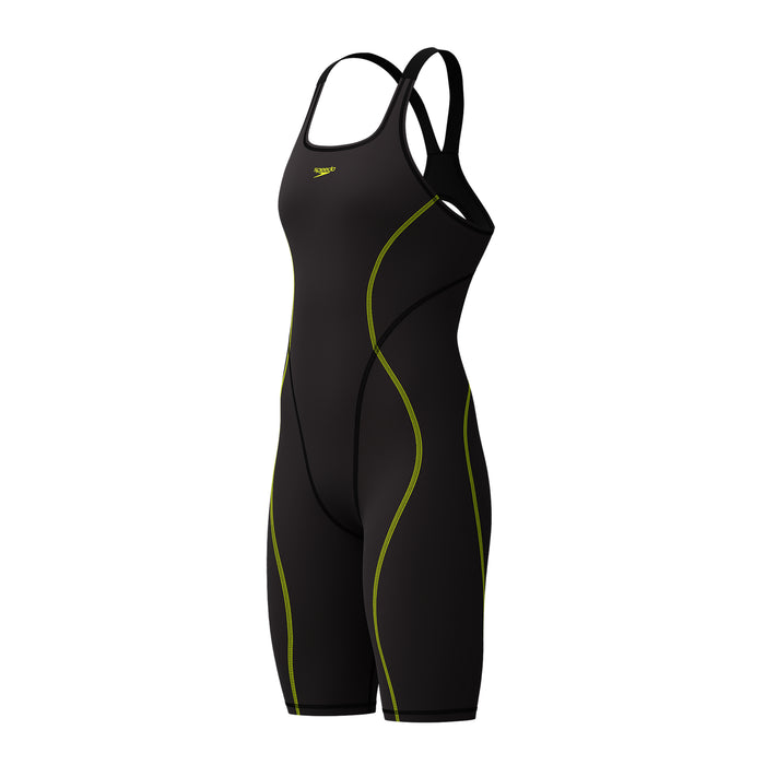 Speedo Hyperspark Open Back Kneeskin black front
