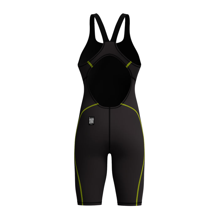 Speedo Hyperspark Open Back Kneeskin black back