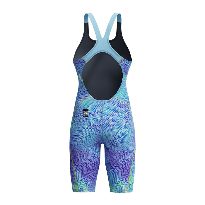 Speedo Hyperspark Printed Open Back Kneeskin current back