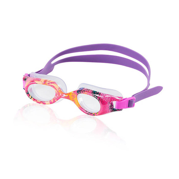 Speedo Junior Hydrospex Print Goggle pink purple