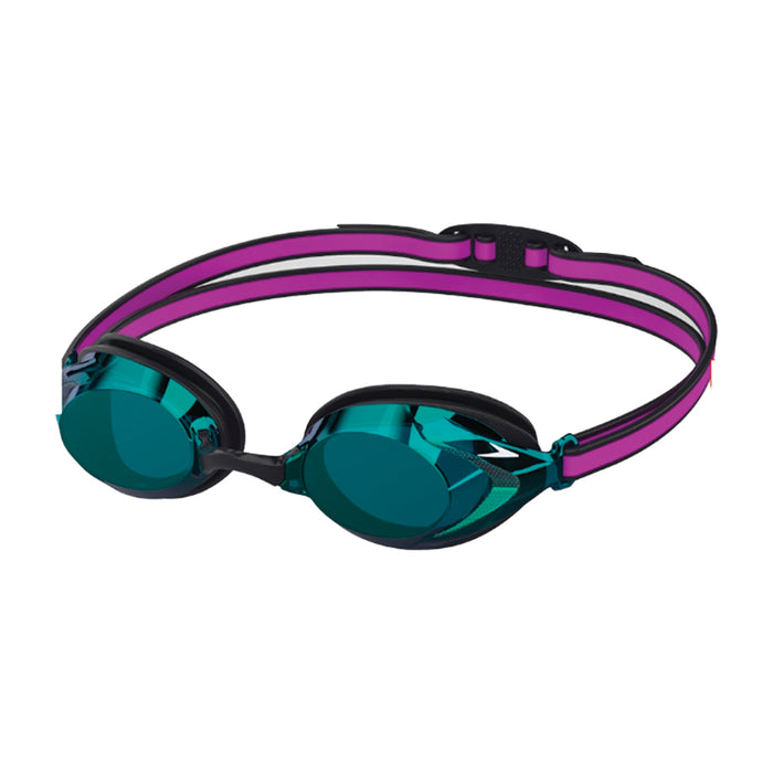 Speedo Junior Vanquisher Mirrored 3.0 Goggle black cobalt emerald