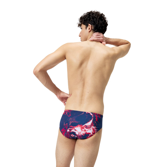 Speedo Lunar Storm Brief red white blue back