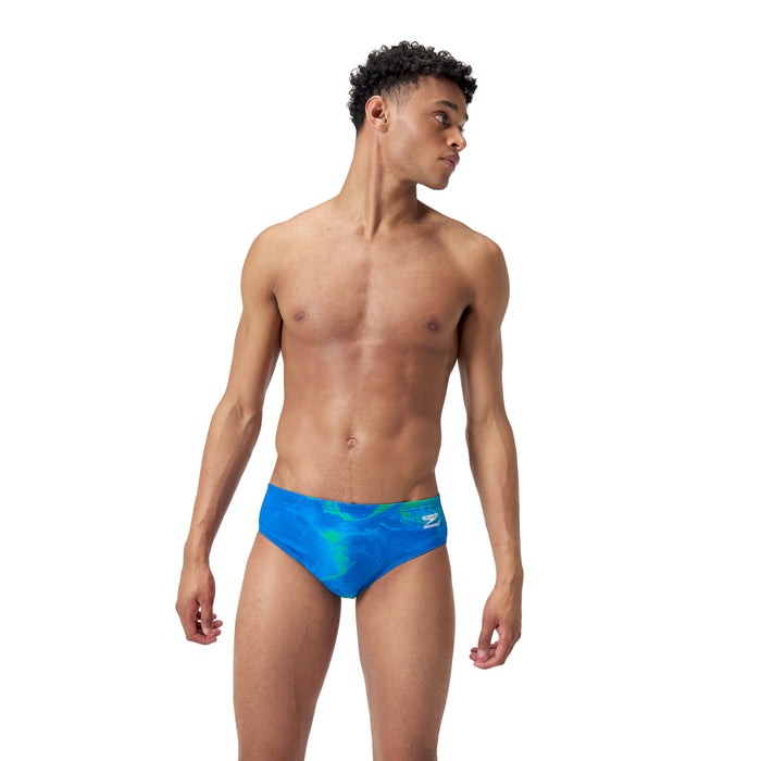 Speedo Lunar Storm Brief blue green
