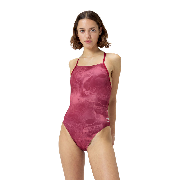 Speedo Lunar Storm Crossback maroon