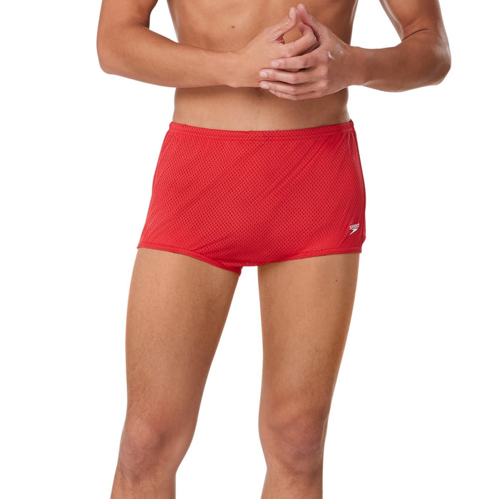 Speedo Poly Mesh Training Suit red