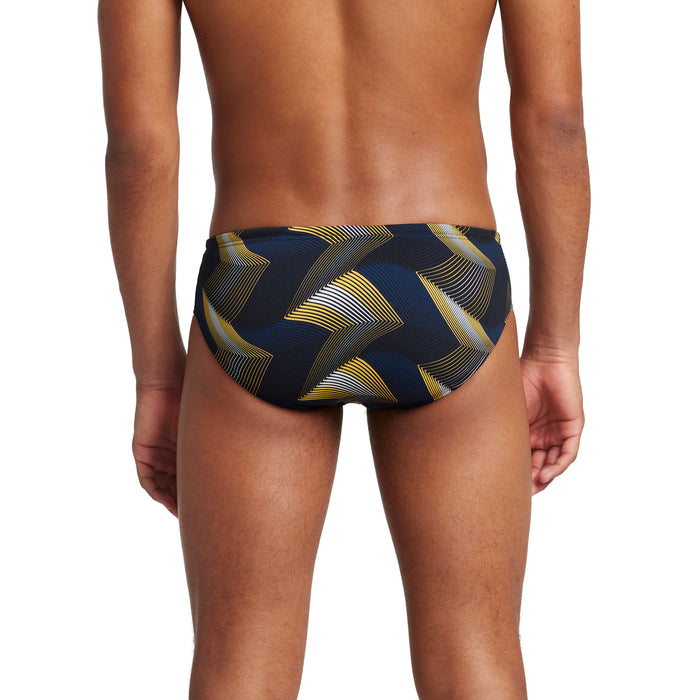Speedo Precision Brief navy gold back
