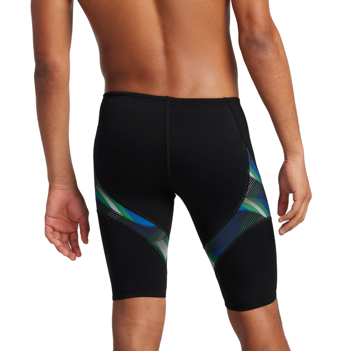 Speedo Precision Jammer blue green back