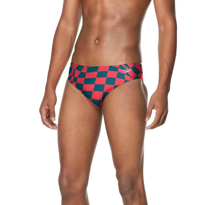 Speedo Printed One Brief red green