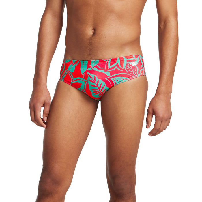 Speedo Printed One Brief red teal