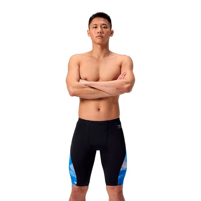 Speedo Printed Splice Jammer ocean wash front