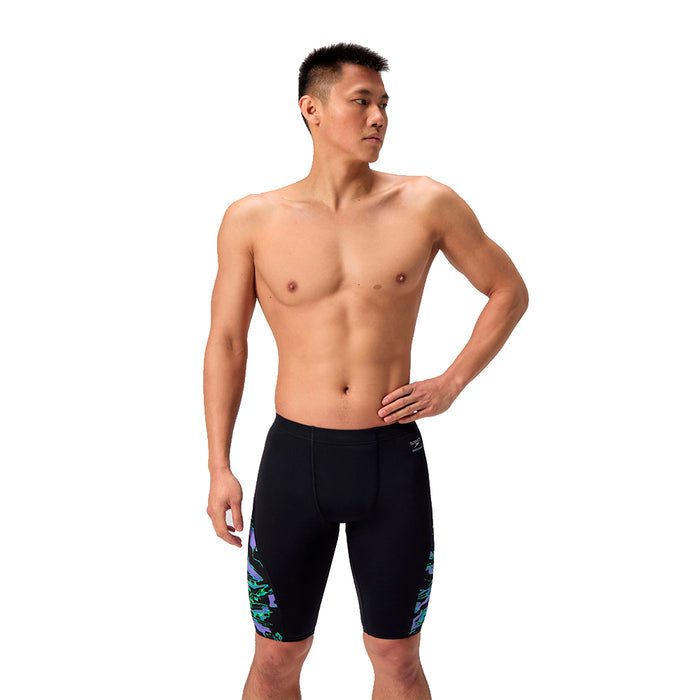 Speedo Printed Splice Jammer floral glitch floral glitch front