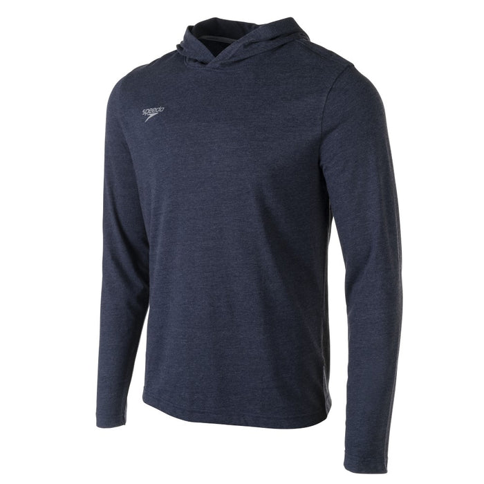 Speedo Solid Jersey Hooded Long Sleeve navy