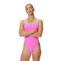 Speedo Solid V-Back 2.0 light pink/blue straps front
