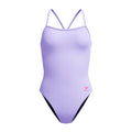 Speedo Solid V-Back light purple front