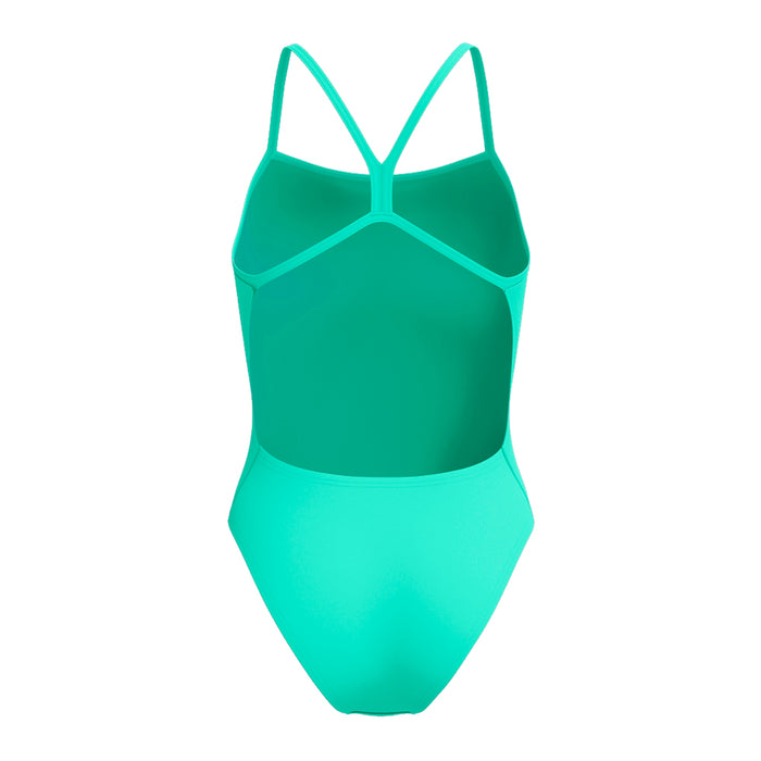 Speedo Solid V-Back turquoise back