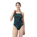 Speedo Space Train One Back blue green front
