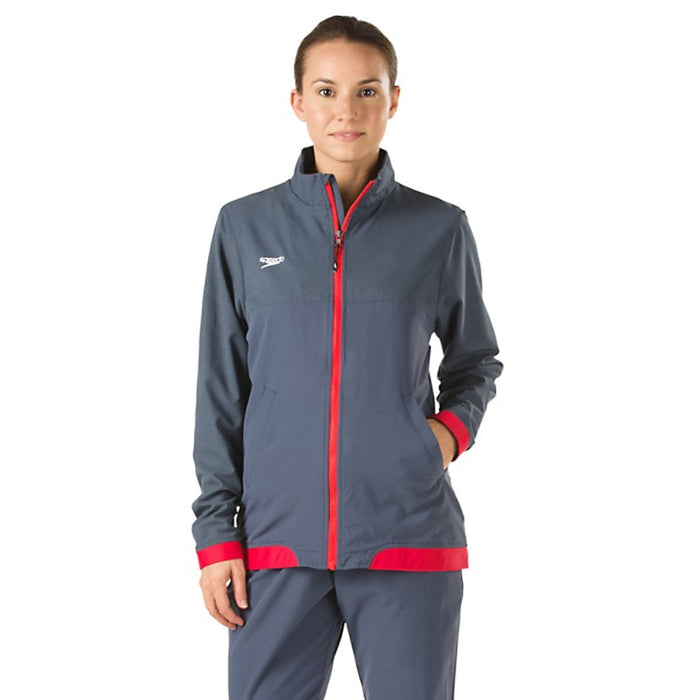 Speedo Tech Warm Up Female Jacket red