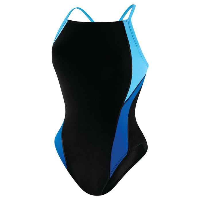 Speedo Youth Launch Splice Crossback black blue