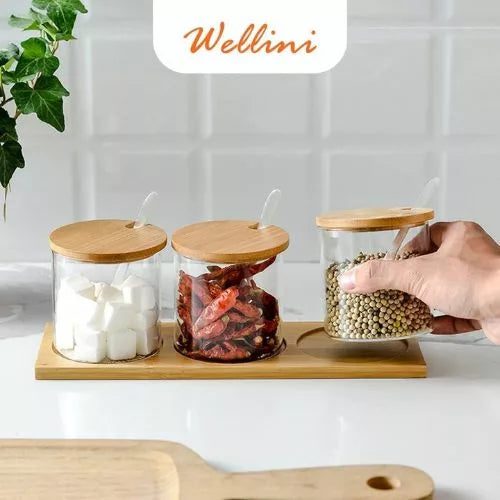 jars contents and components flat lay