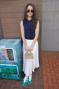 Button Front Vest With Tie-Sweaters-Uniquities