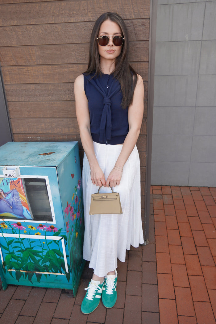 Button Front Vest With Tie-Sweaters-Uniquities