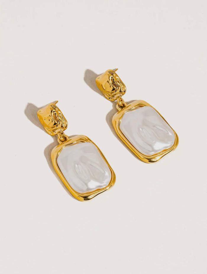 Square Pearl Earrings