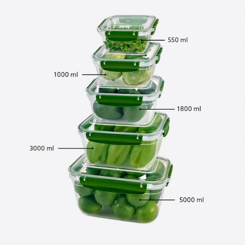 Lunch Box 5-Piece Silicone Primostore color variants