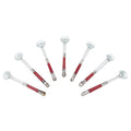 Vintage Sterling Silver & Red Clear Glass Muddlers | The Hour Shop
