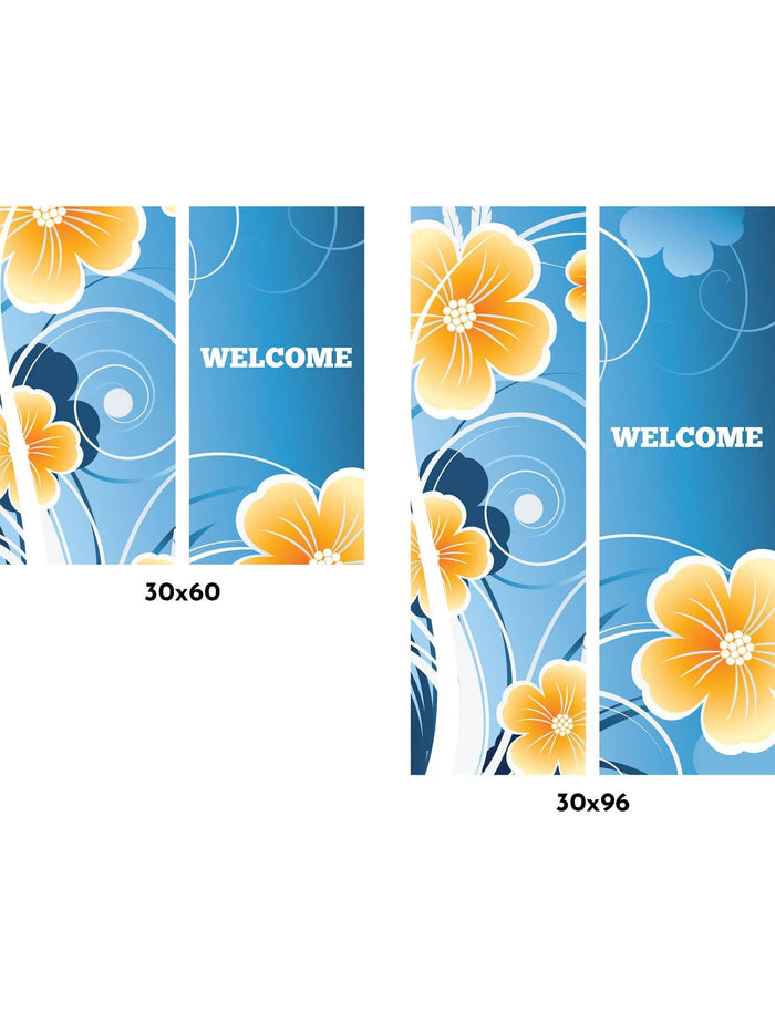 Summertime Flowers Double Vinyl Banner Set Dekra-Lite