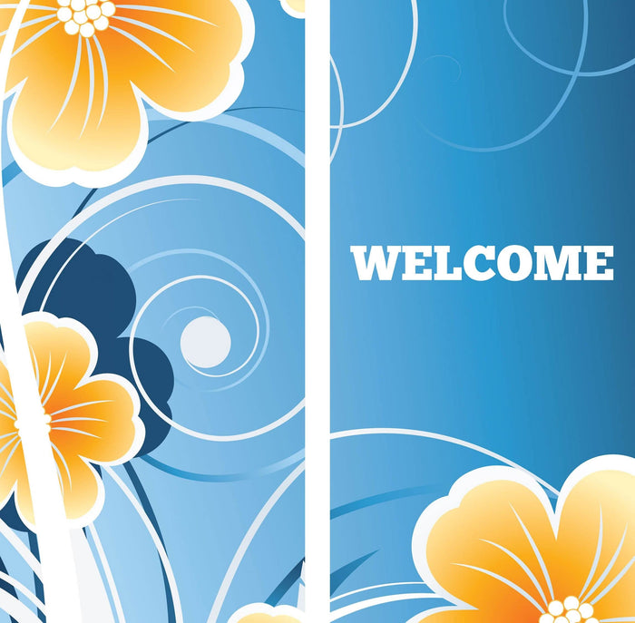 Summertime Flowers Double Vinyl Banner Set Dekra-Lite