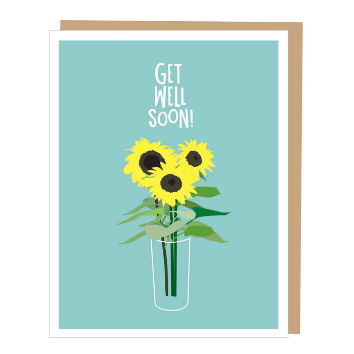 Sunflowers Get Well Card