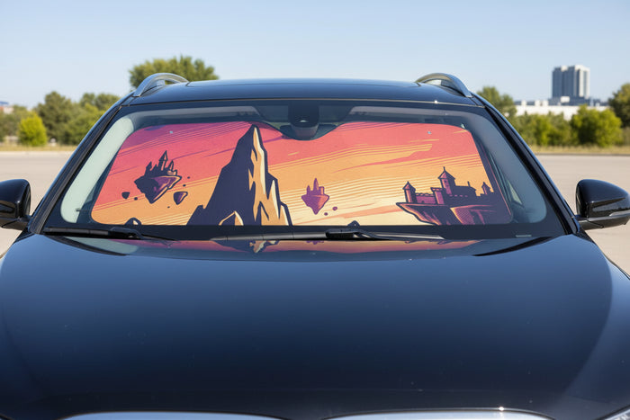 Sunset Car Shade — Rear Window Sunshade