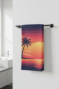 Sunset Hand Towel — Beautiful Sunset Beach Vibe Home Towel