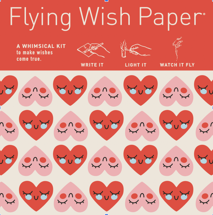 "Sweet Hearts" Flying Wish Paper (Mini with 15 Wishes + Accessories)