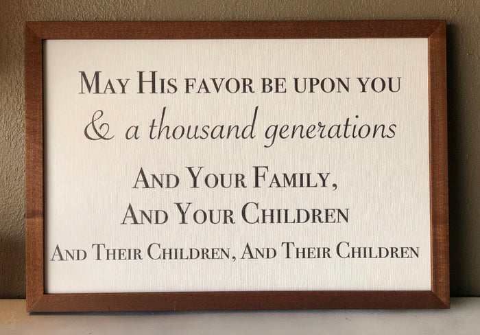 The Blessing Picture 25”x17”