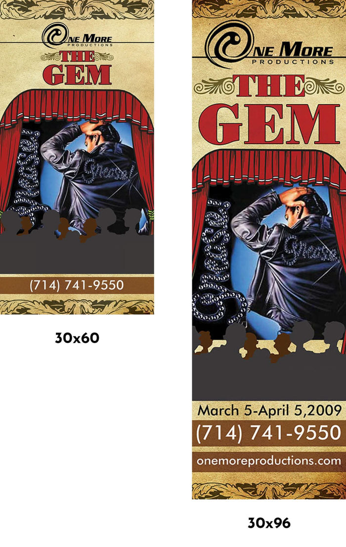 Theater Single Vinyl Banner Dekra-Lite