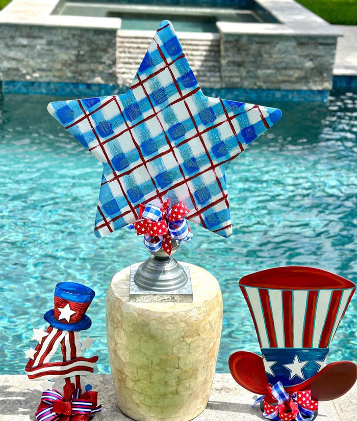 Three Options: Tall Metal Display Stands for Metal Stakes Large