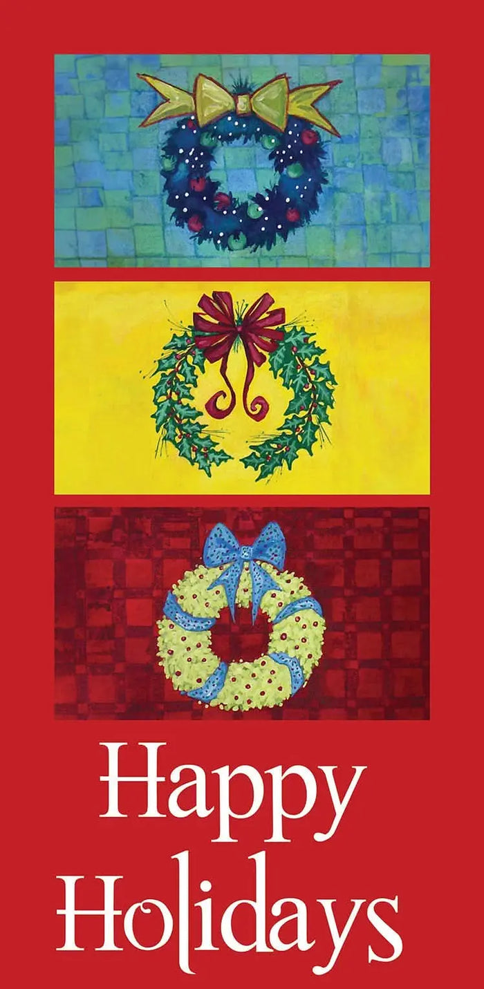 Three Wreaths Single Vinyl Banner Dekra-Lite